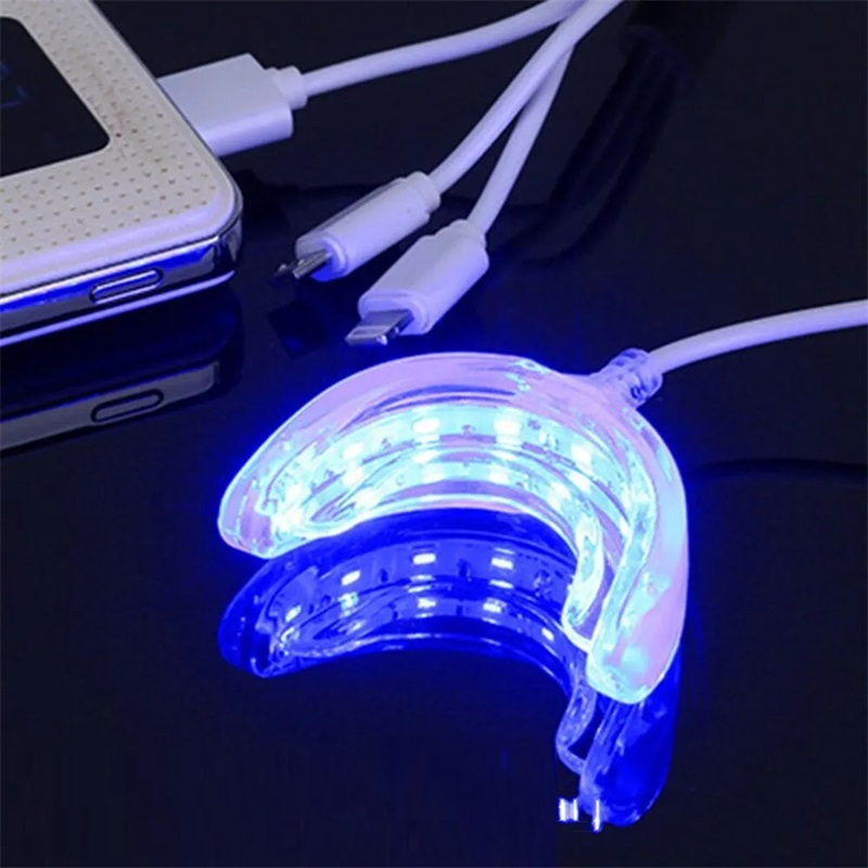 Teeth Whitening With Trays - Acelerador de blanqueamiento dental, luz LED