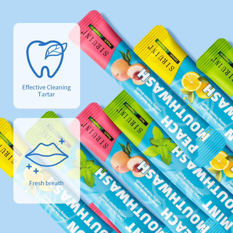 Enjuague bucal desechable, 20  - Teeth Whitening Mouthwash reseña y precio