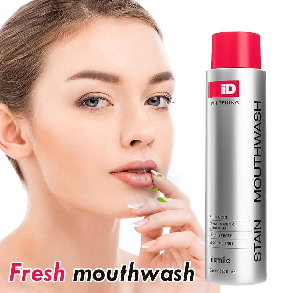 Enjuague bucal sin alcohol His - Teeth Whitening Mouthwash reseña y precio