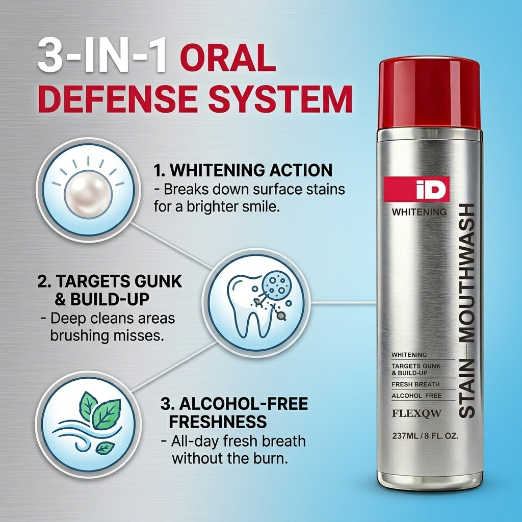 Enjuague Bucal Blanqueador His - Teeth Whitening Mouthwash reseña y precio